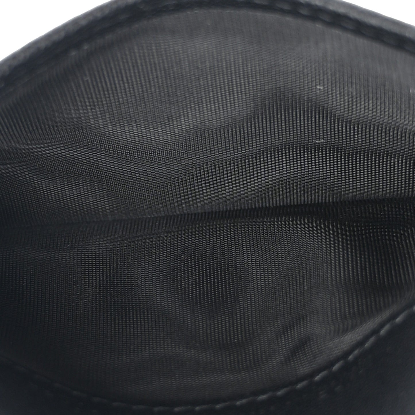 Goatskin Saddle Cosmos Zipped Card Holder Black