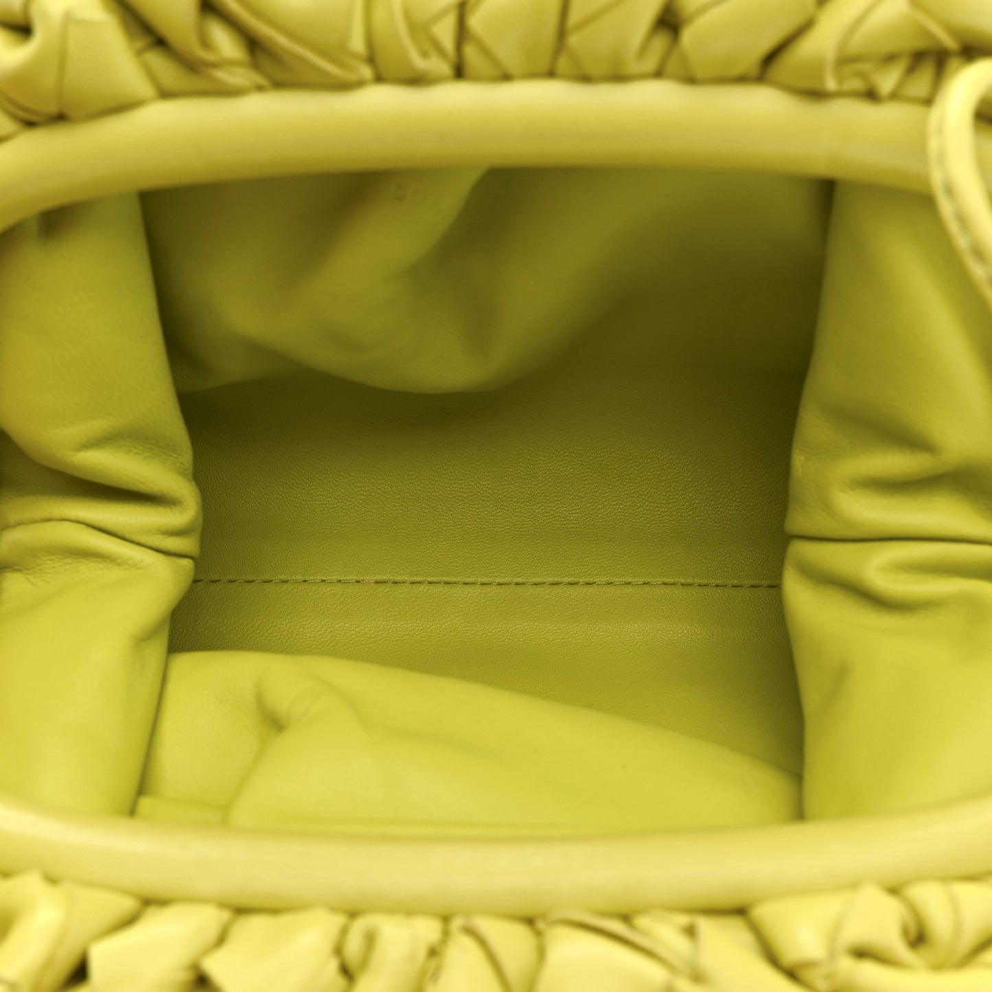Nappa Intrecciato The Mini Pouch Kiwi
