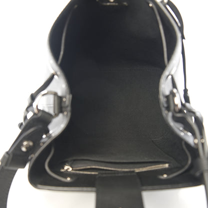 Louis Vuitton Soft Calfskin Lockme Studs Bucket Black 4 of 10