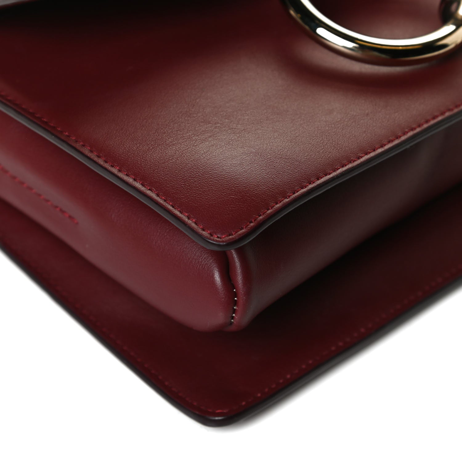 Chloe Suede Calfskin Small Faye Shoulder Bag Plum Purple 11 of 13