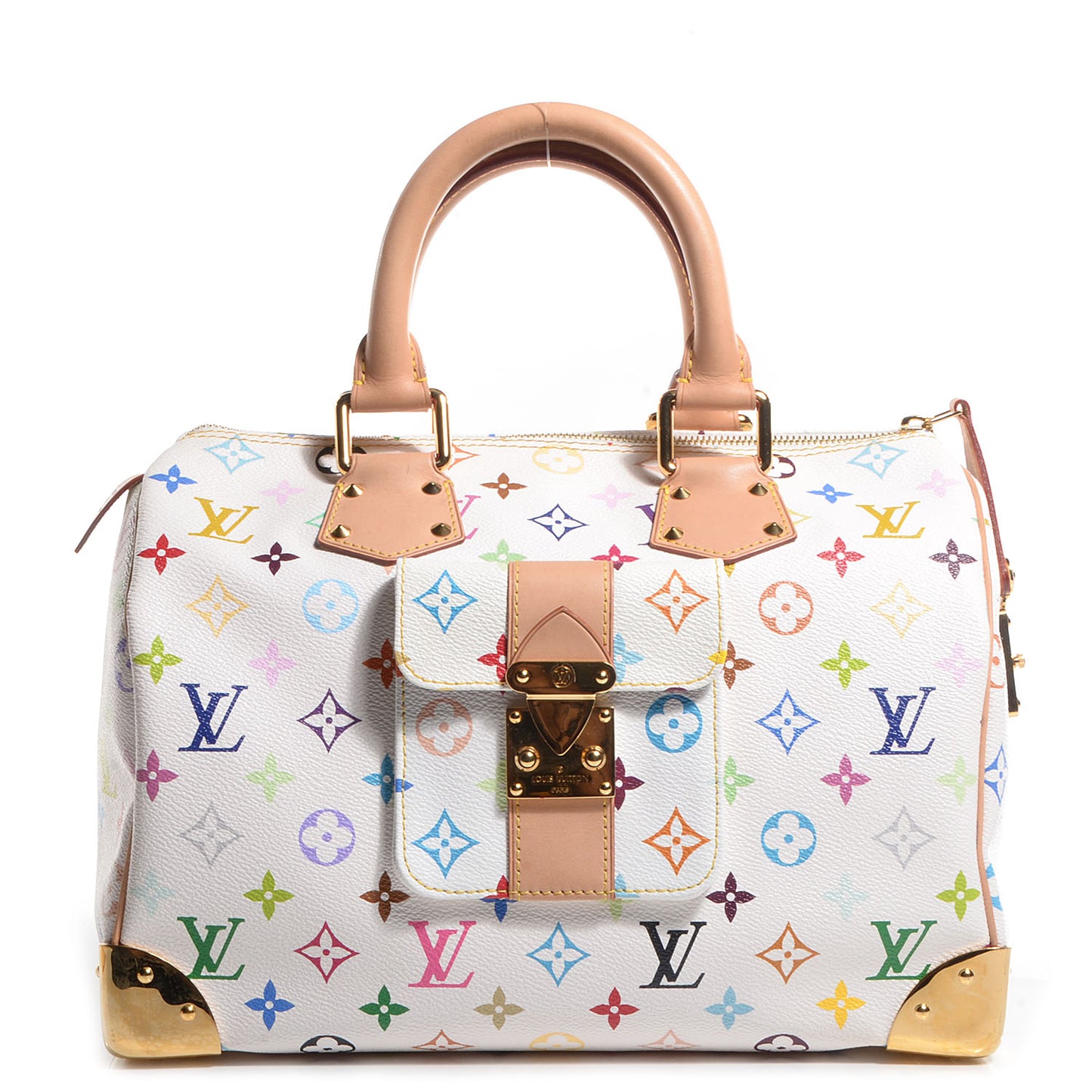Monogram Multicolor Speedy 30 White