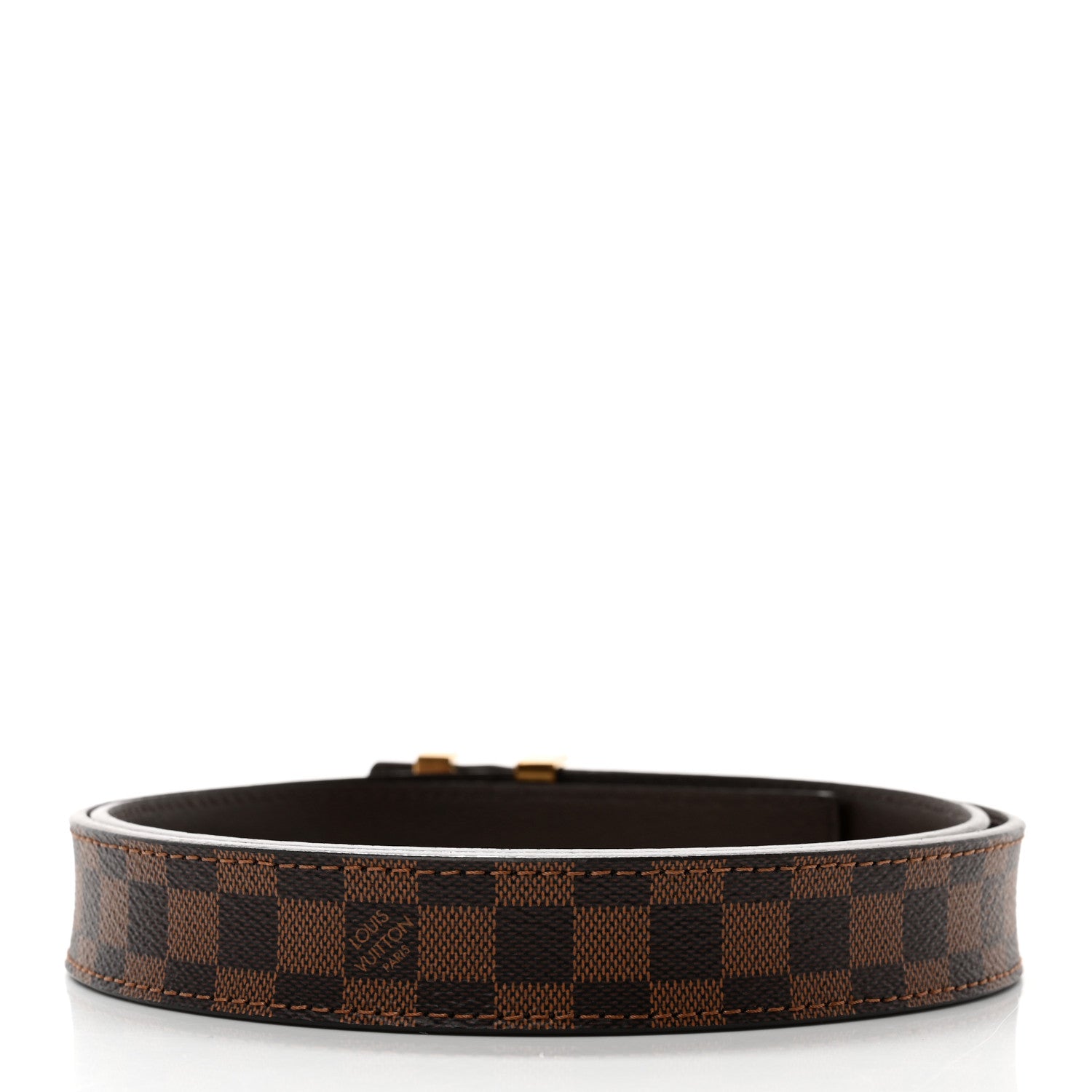 Louis Vuitton Mini Damier Ebene 25mm LV Initiales Belt 85 34 2 of 5