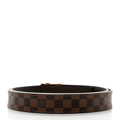 Louis Vuitton Mini Damier Ebene 25mm LV Initiales Belt 85 34 2 of 5