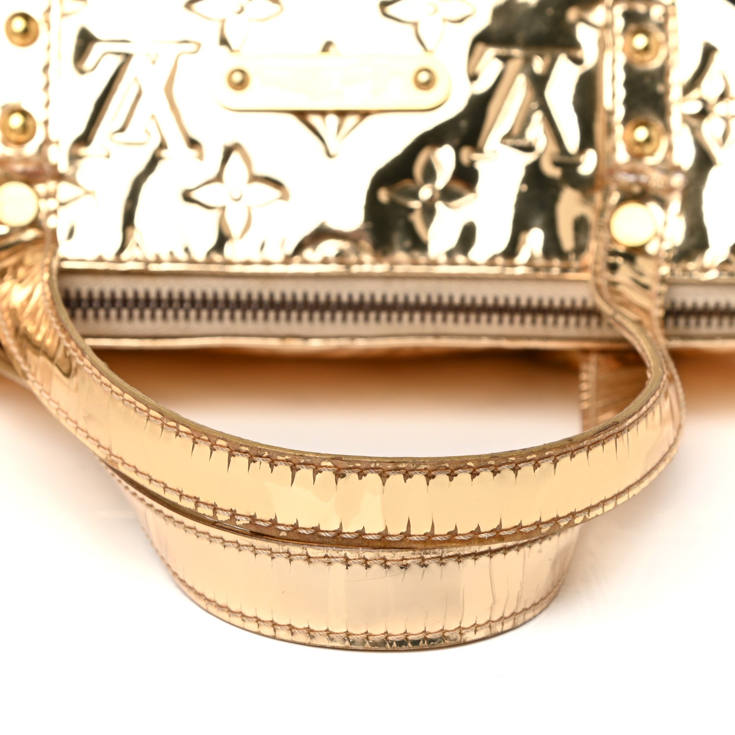 Louis Vuitton Monogram Miroir Bellevue PM Dore Gold 17 of 22