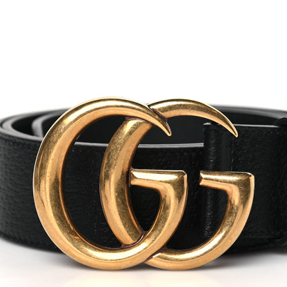 Gucci Calfskin Double G 30mm Belt 85 34 Black 2 of 6