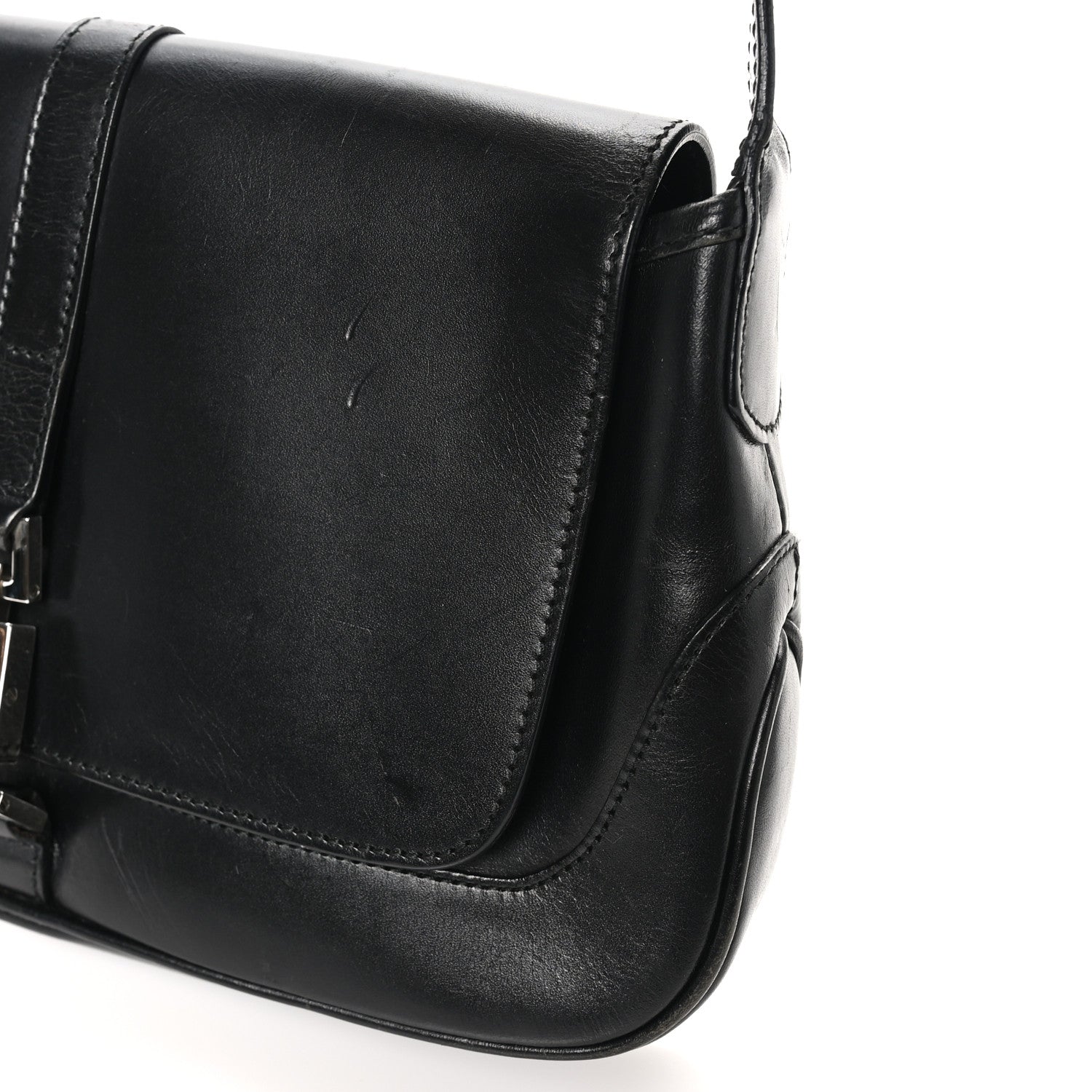 Gucci Calfskin Small Jackie O Hobo Black 11 of 12