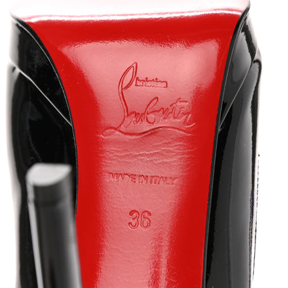 Christian Louboutin Patent Pigalle Plato 100 Pumps 36 Black 6 of 9