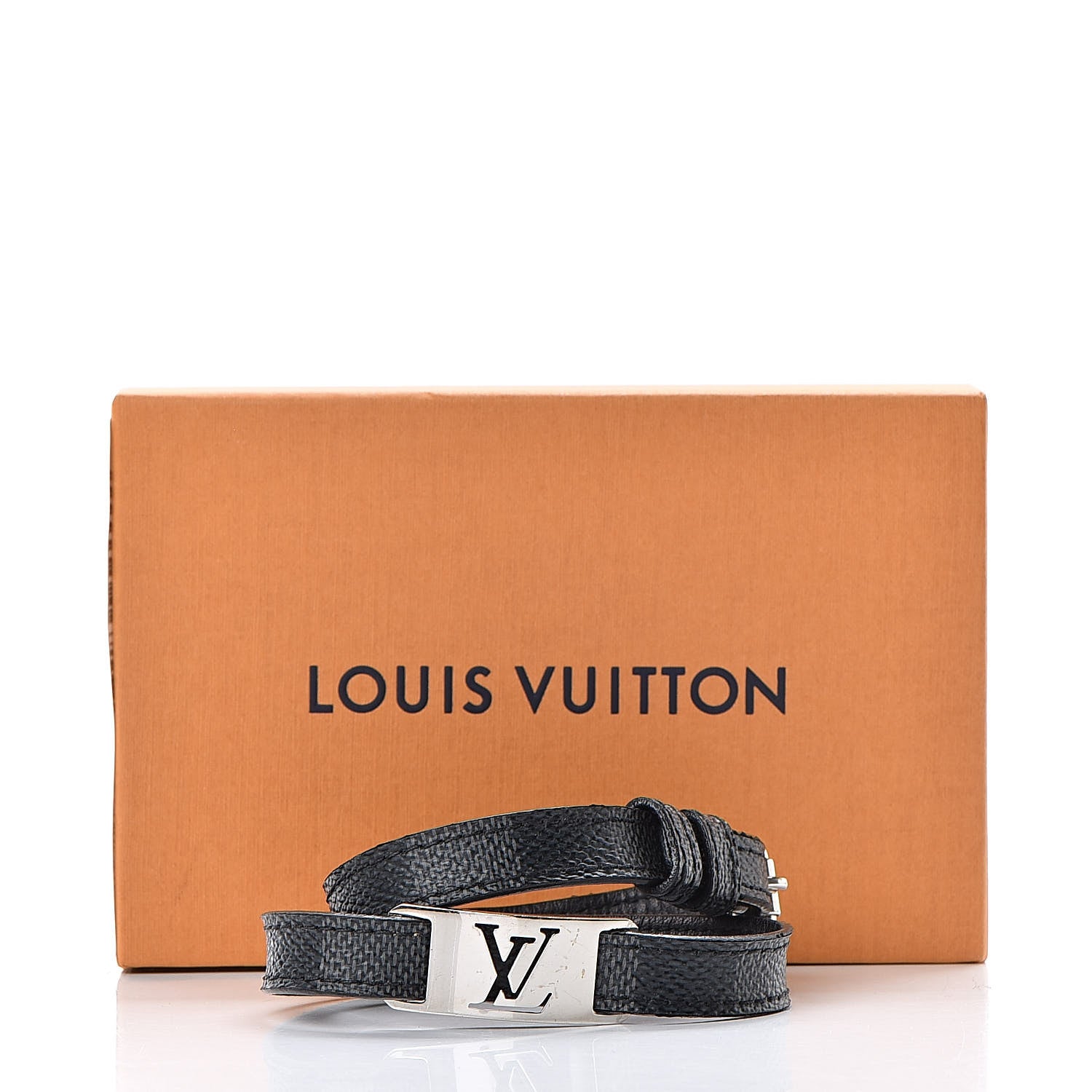 Louis Vuitton Damier Graphite Sign It Bracelet 9 of 9