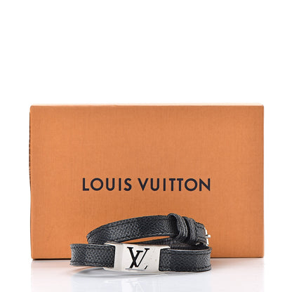 Louis Vuitton Damier Graphite Sign It Bracelet 9 of 9