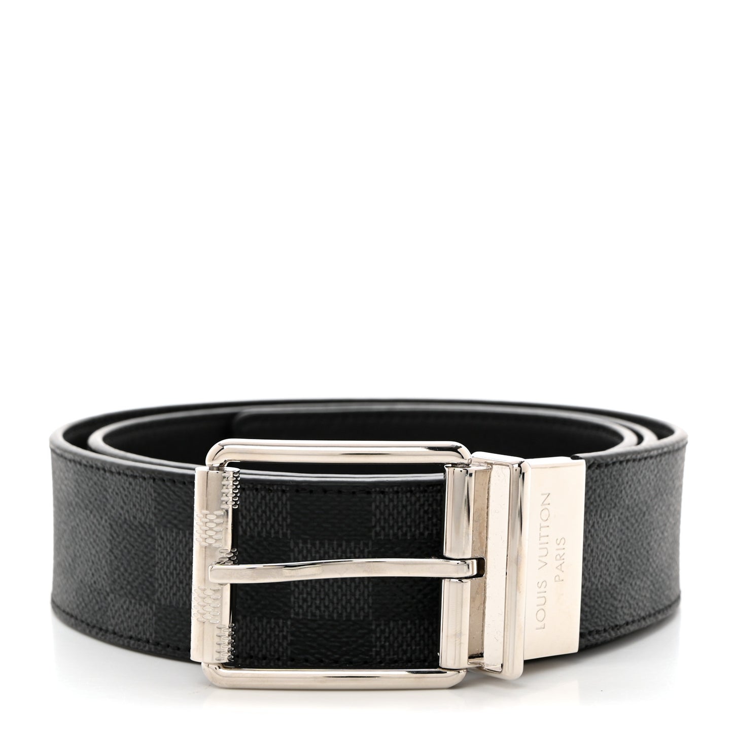 Damier Graphite Calfskin Belt 95 38 Black