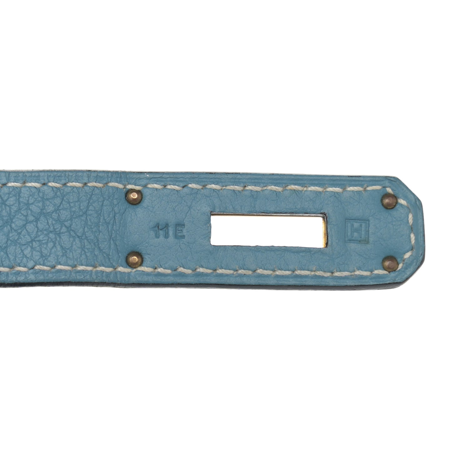 Taurillon Clemence Birkin 30 Blue Jean