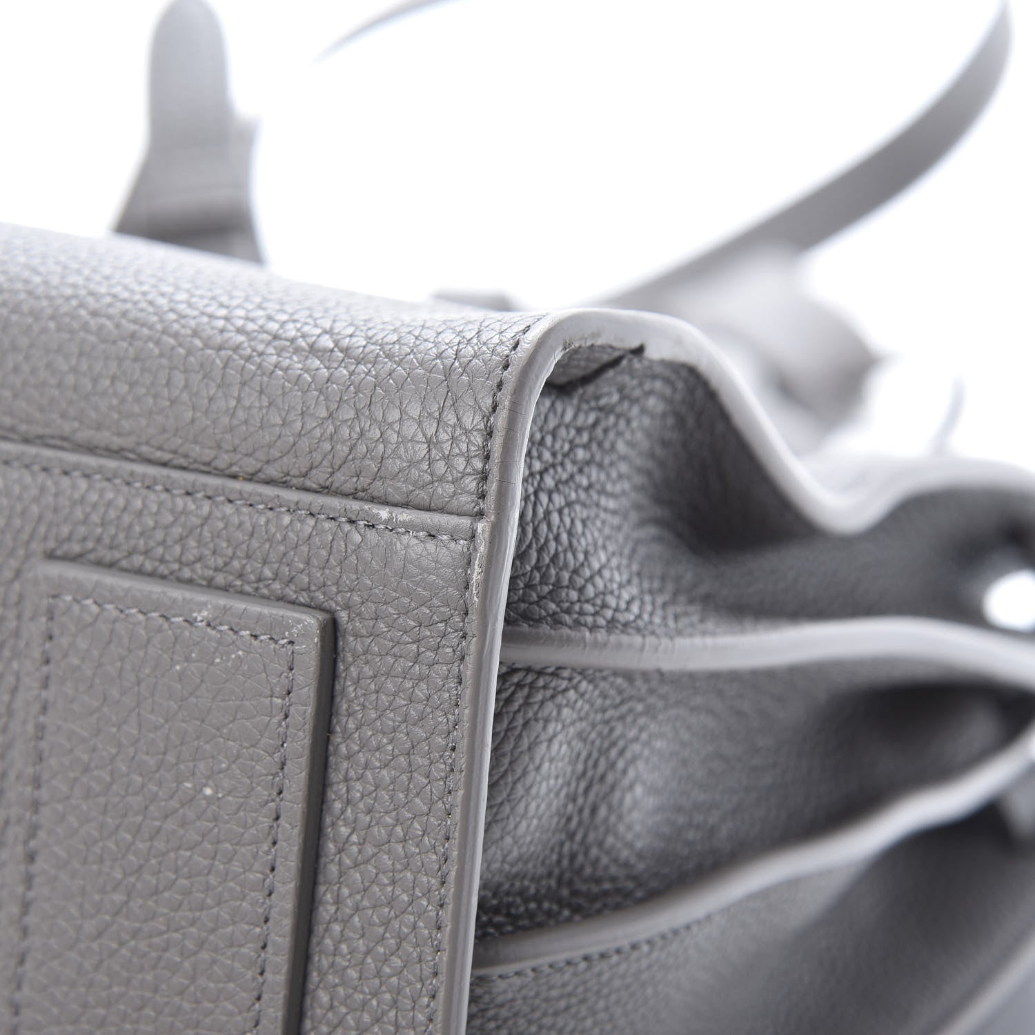 Saint Laurent Grained Calfskin Small Supple Sac De Jour Mouse Grey 11 of 18