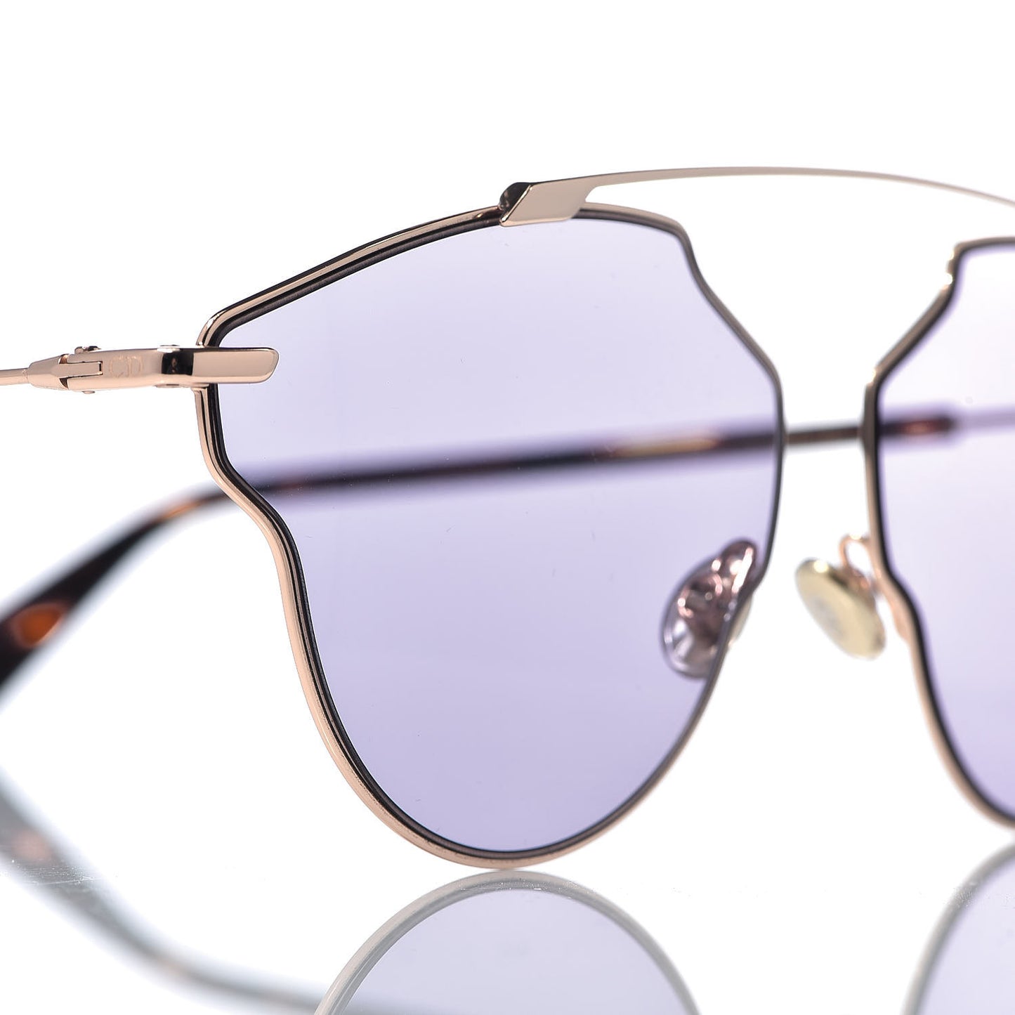 So Real Pop Sunglasses Rose Gold Purple