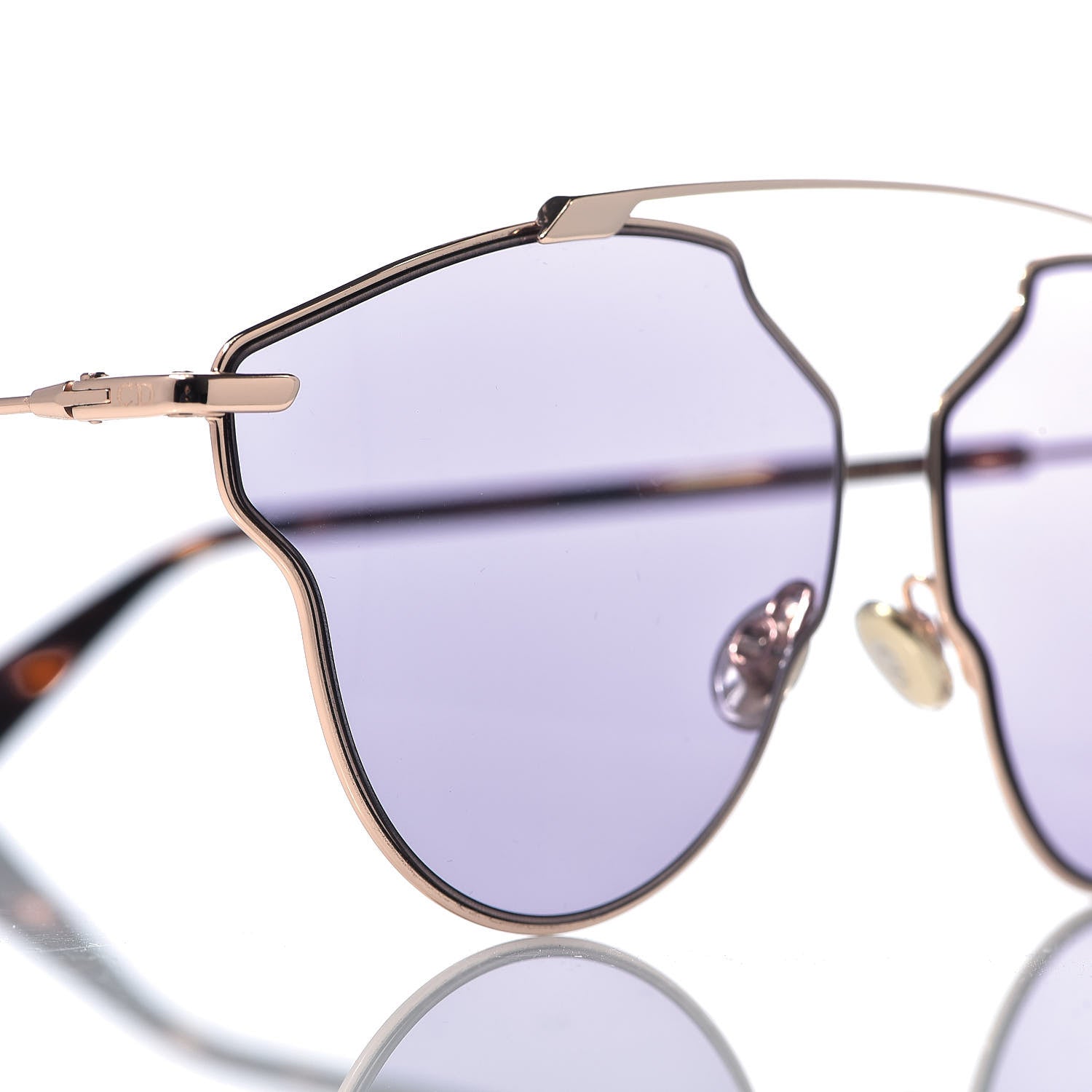 Christian Dior So Real Pop Sunglasses Rose Gold Purple 9 of 10