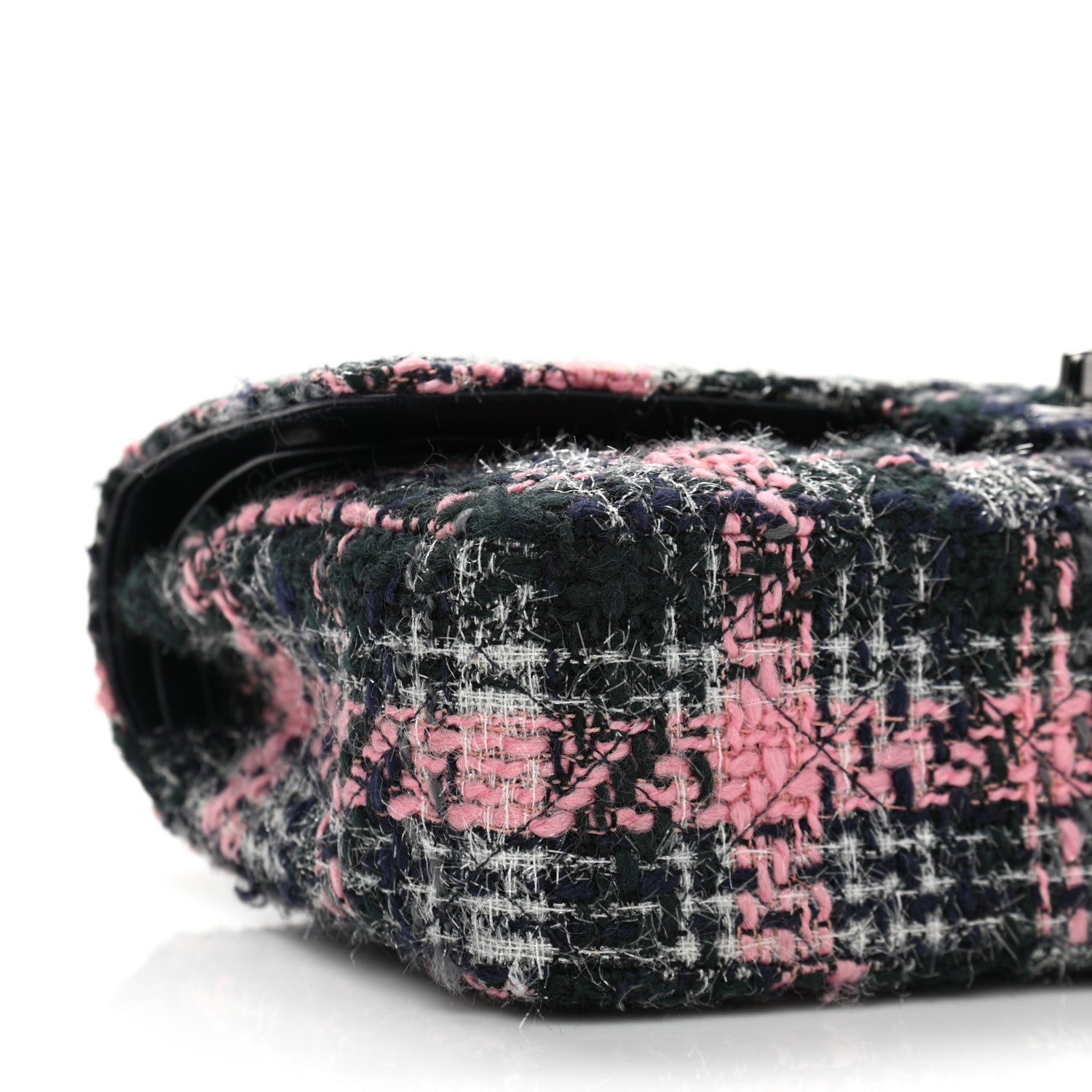 Chanel Tweed Quilted Medium Double Flap Multicolor 8 of 11