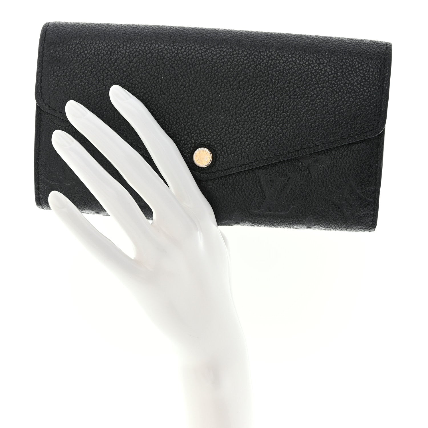 Louis Vuitton Empreinte Sarah Wallet NM Black 2 of 11