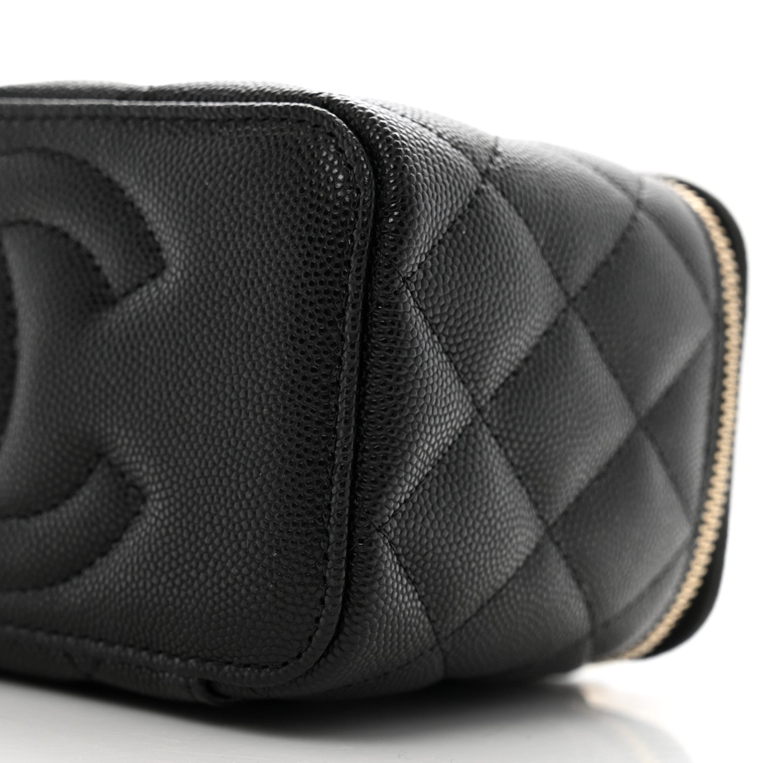 Chanel Caviar Quilted Small Vanity Case With Chain Black 10 of 10