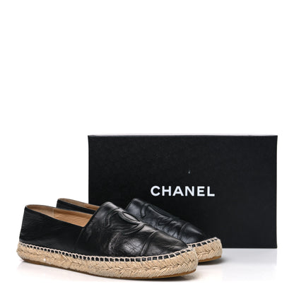 Chanel Lambskin CC Espadrilles 39 Black 12 of 12