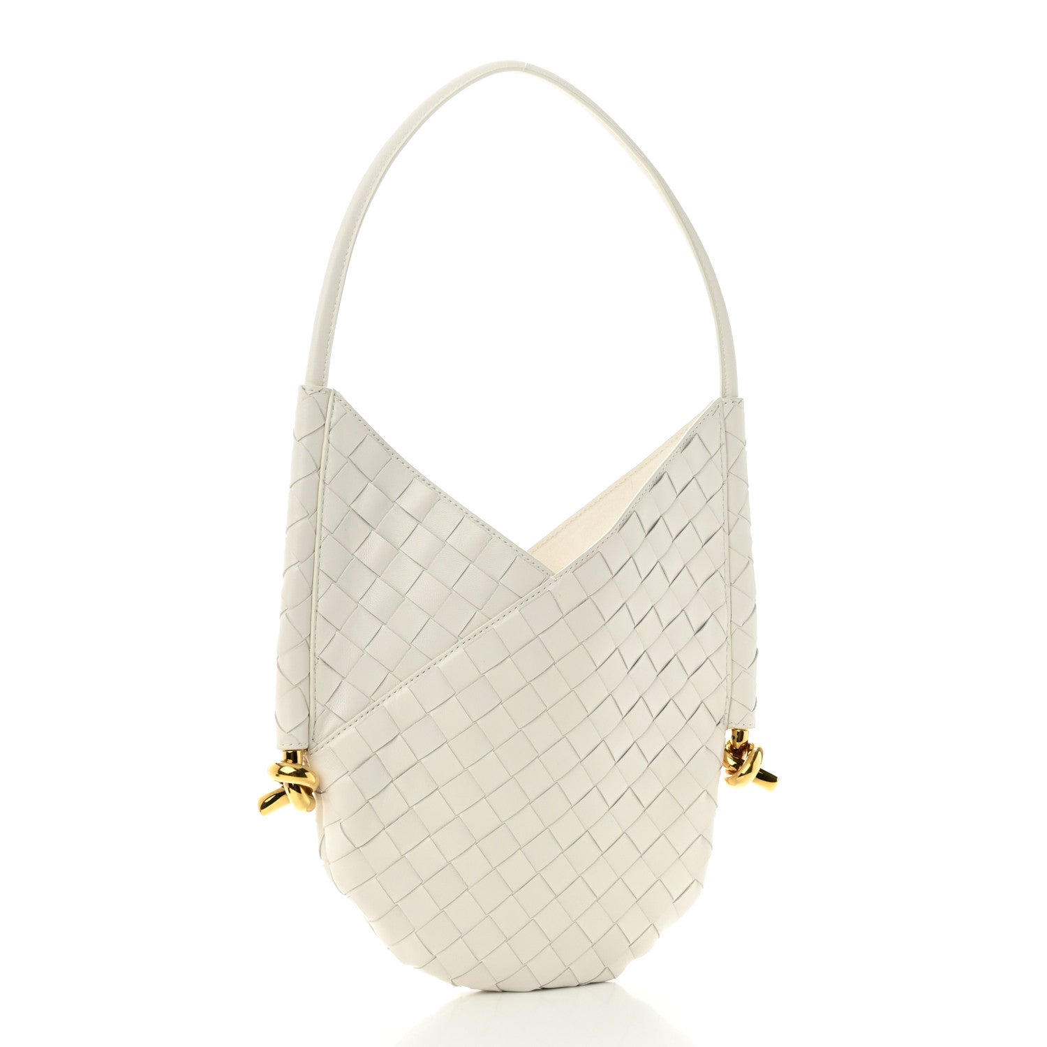Bottega Veneta Nappa Intrecciato Small Solstice Hobo White 4 of 10