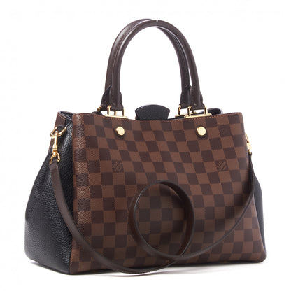 Louis Vuitton Damier Ebene Cuir Taurillon Brittany Black 3 of 8