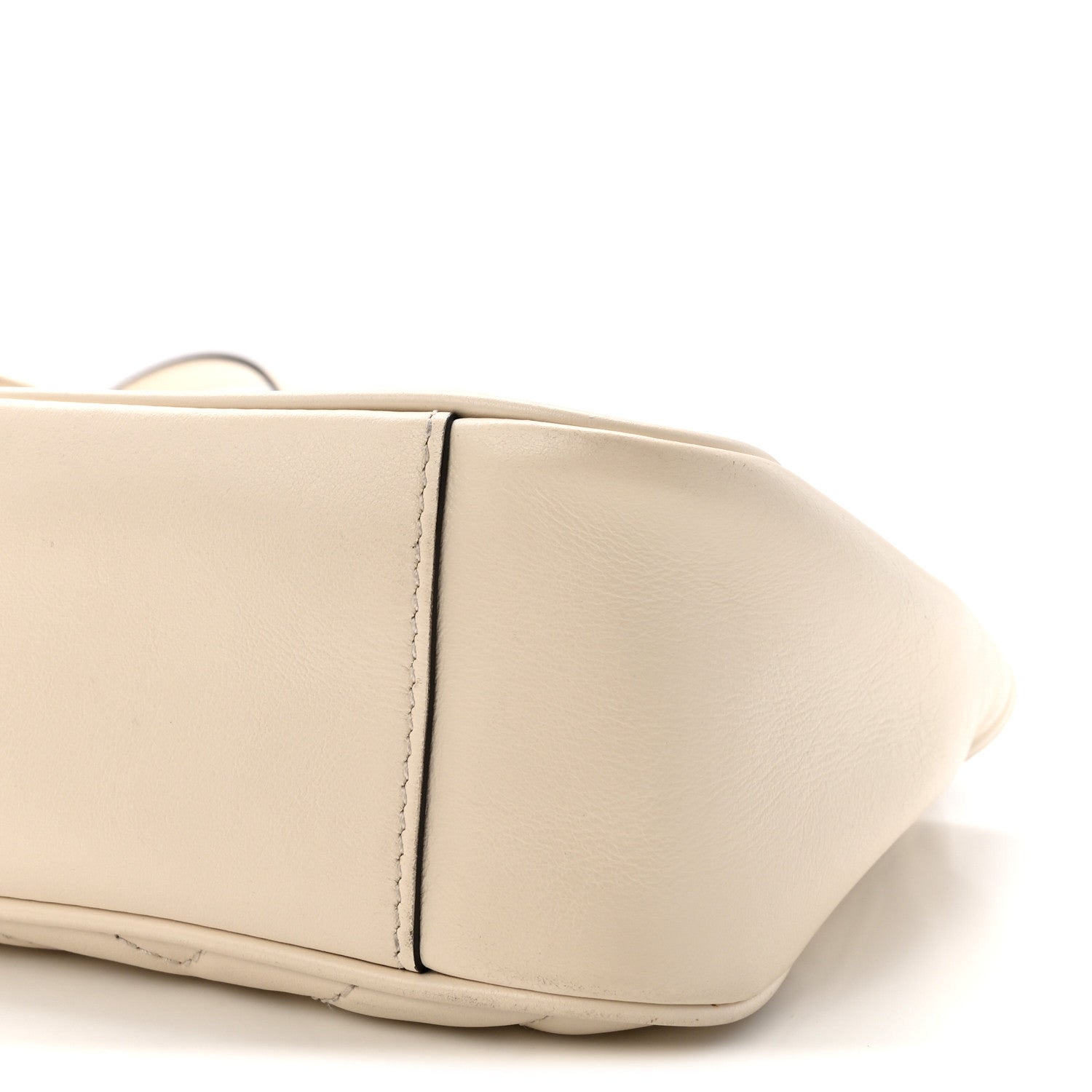 Gucci Calfskin Matelasse Small GG Marmont Shoulder Bag White 10 of 10