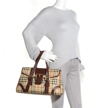 Burberry Haymarket Check Buckle Satchel 2 of 7