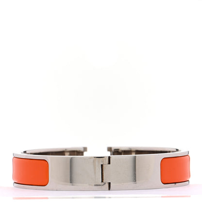 Hermes Enamel Narrow Clic Clac H Bracelet PM Orange 3 of 5