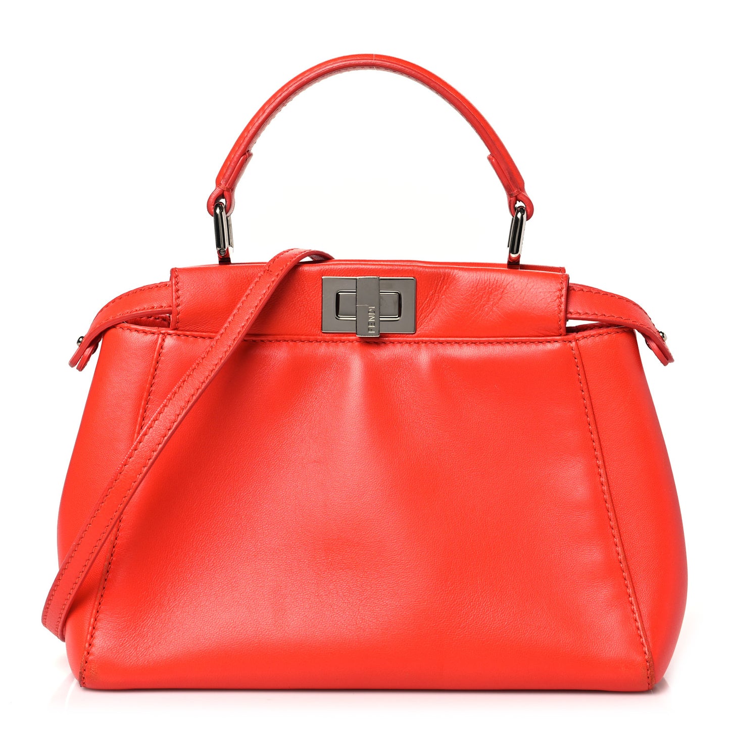 Nappa Mini Peekaboo Iconic Satchel Papavero