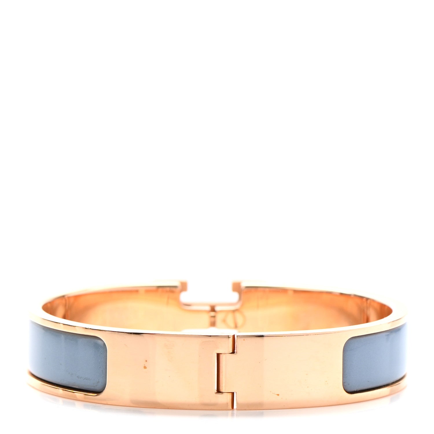 Hermes Narrow Enamel Clic Clac H Bracelet PM Aigue Marine 3 of 4