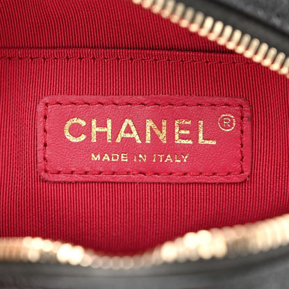 Chanel Caviar Quilted Small Round Bag With Chain Black 6 of 11