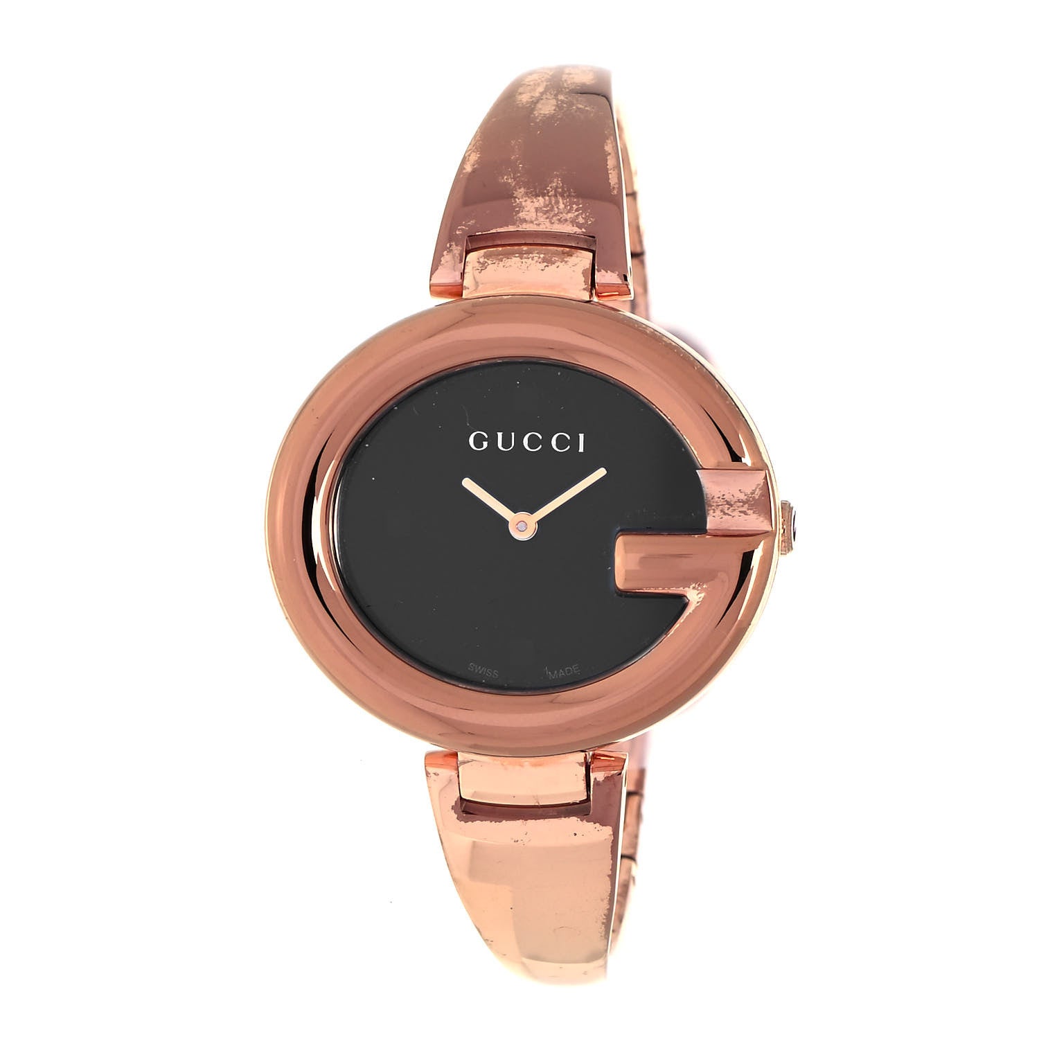 Gucci Stainless Steel 36mm Guccissima Quartz Watch Black 1 of 4