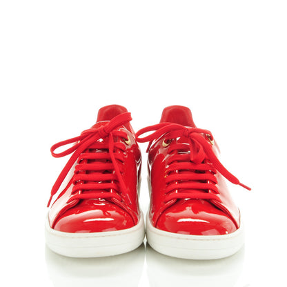 Louis Vuitton Patent Calfskin Frontrow Sneakers 38 Rouge 2 of 8
