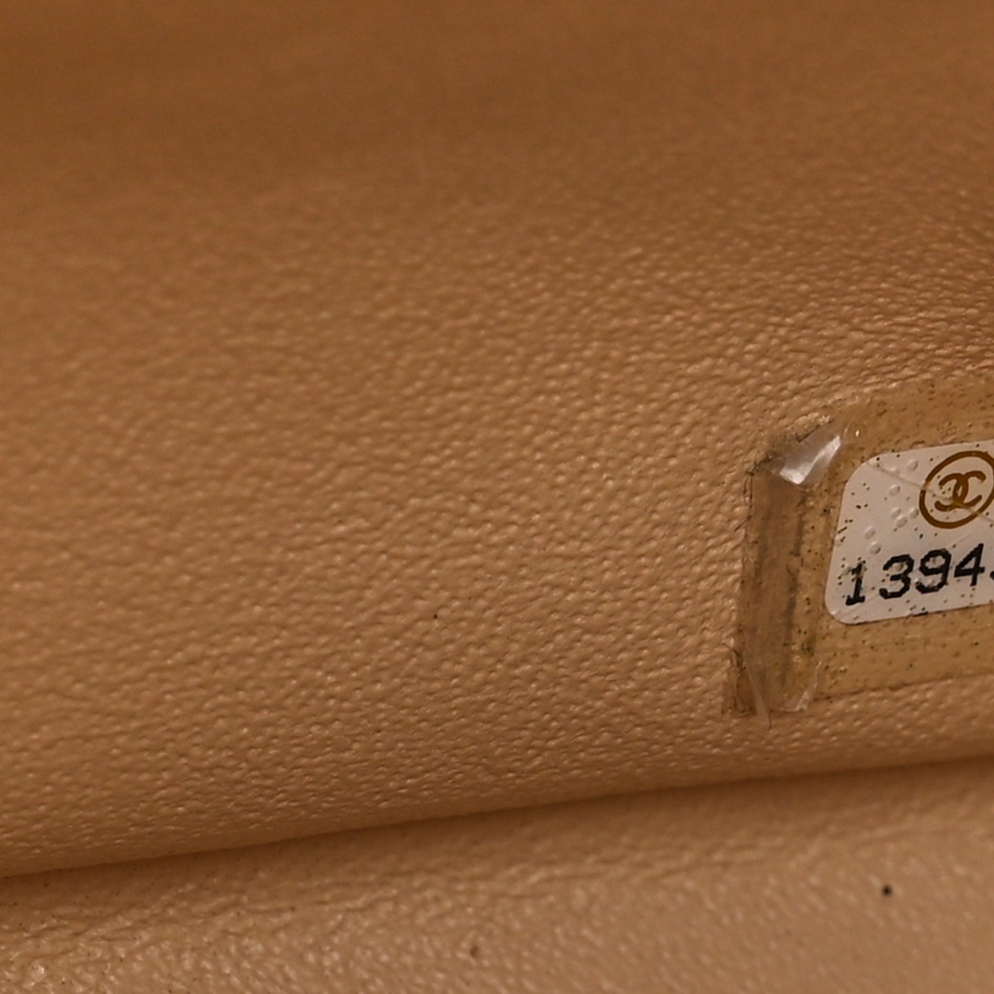 Caviar Quilted Jumbo Single Flap Beige