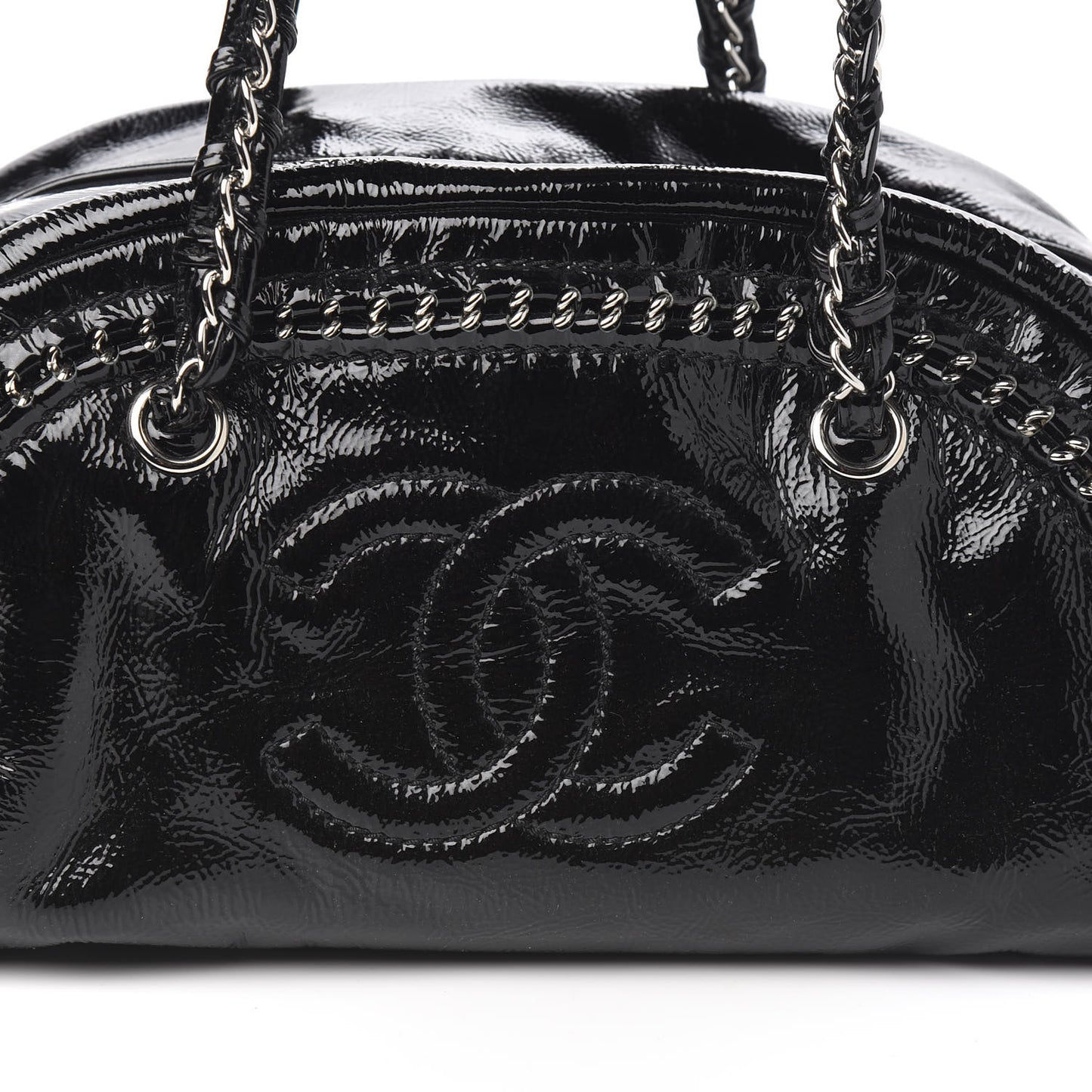 Patent Medium Luxe Ligne Bowler Black