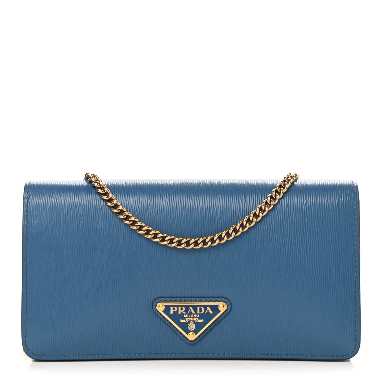 Prada Vitello Move Triangle Logo Miniborse Cobalto 1 of 9