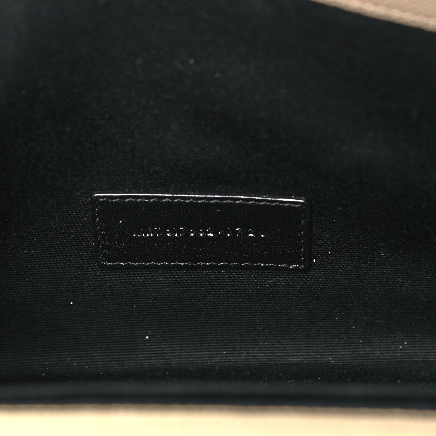Saint Laurent Grain De Poudre Matelasse Chevron Monogram Envelope Clutch Dark Beige 6 of 8