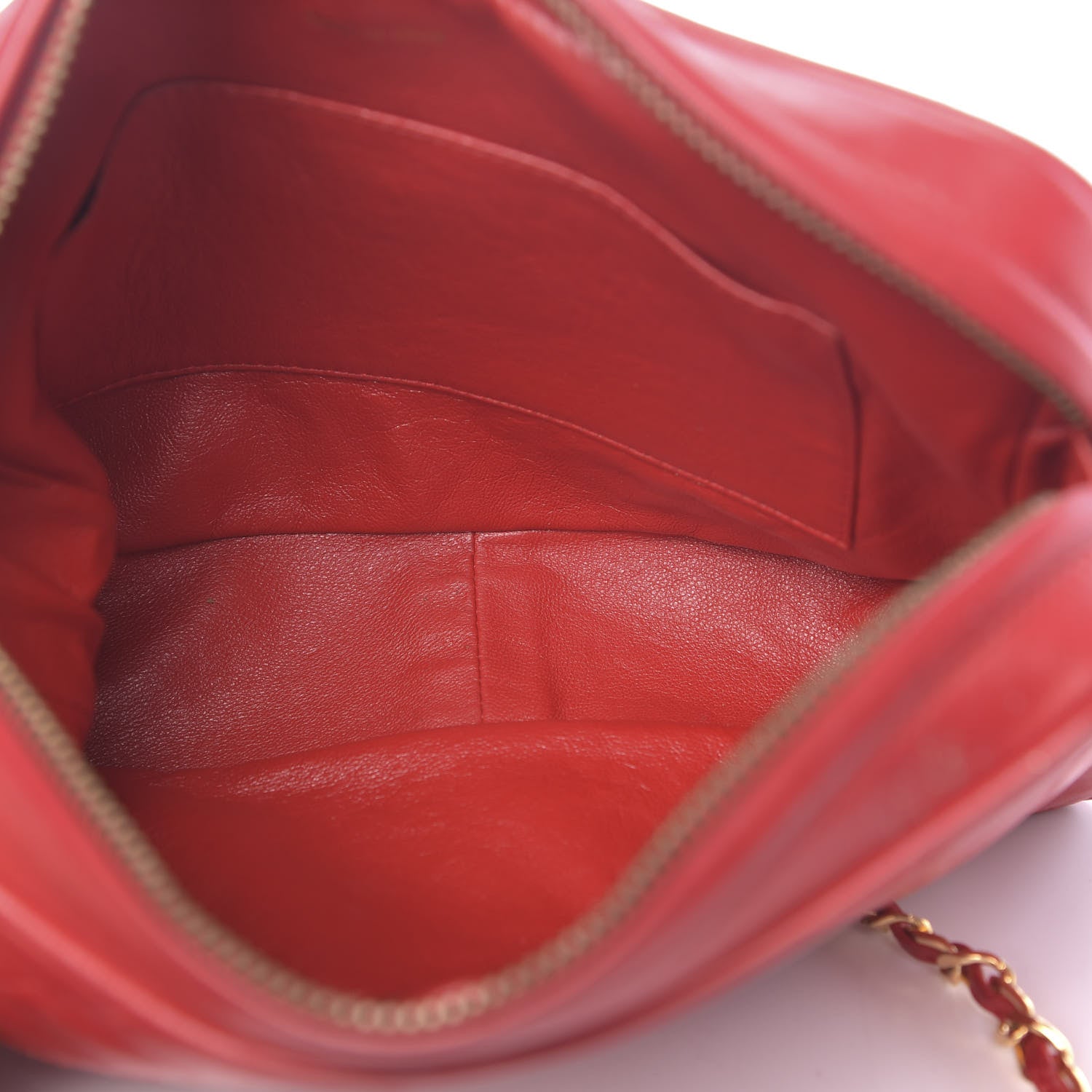 Chanel Lambskin Quilted CC Tassel Camera Case Red 5 of 12