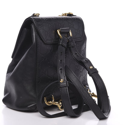 Gucci Guccissima Signature Padlock Backpack Black 2 of 15