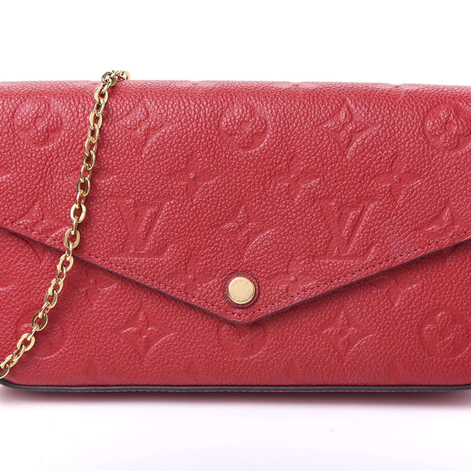 Louis Vuitton Empreinte Pochette Felicie Chain Wallet Cherry 7 of 10
