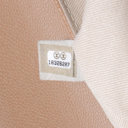 Chanel Caviar Half Moon Large Flap Dark Beige 8 of 8