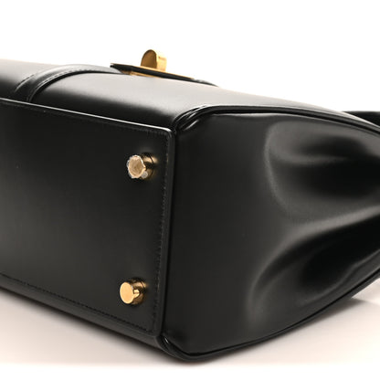 Celine Satinated Calfskin Small 16 Top Handle Bag Black 9 of 9