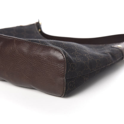 Gucci Monogram Small Hobo Navy Brown 10 of 11