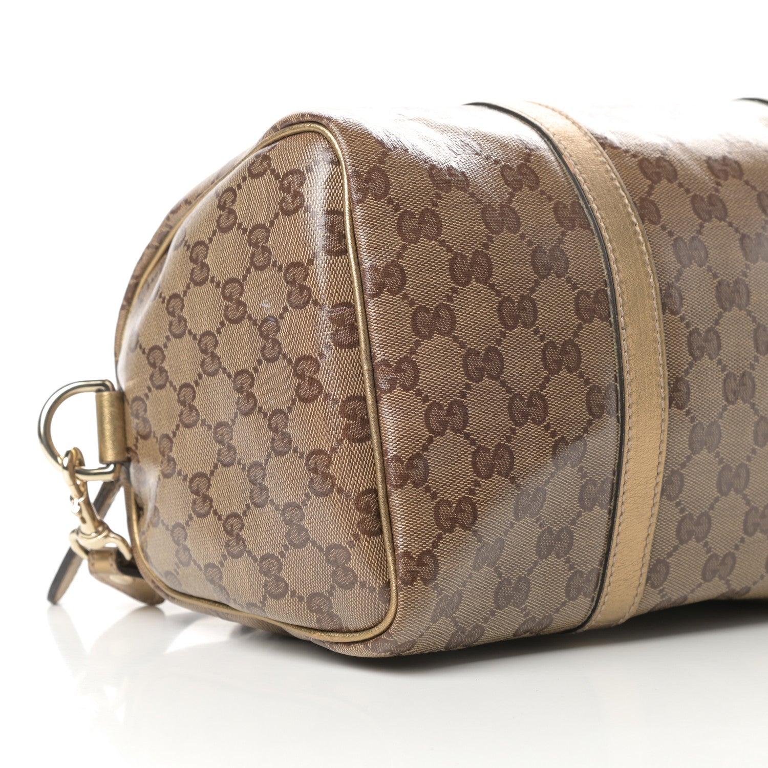 Gucci Crystal Monogram Small Joy Boston Gold 9 of 16