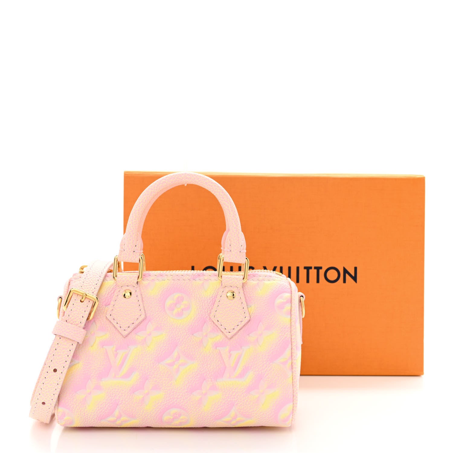 Louis Vuitton Empreinte Monogram Summer Stardust Nano Speedy Pink 10 of 10