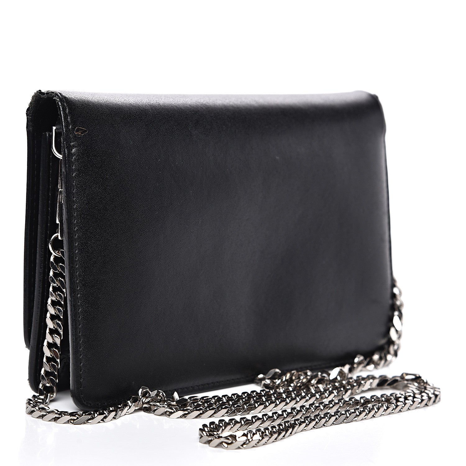 Givenchy Calfskin Star Pandora Chain Wallet Black 2 of 15