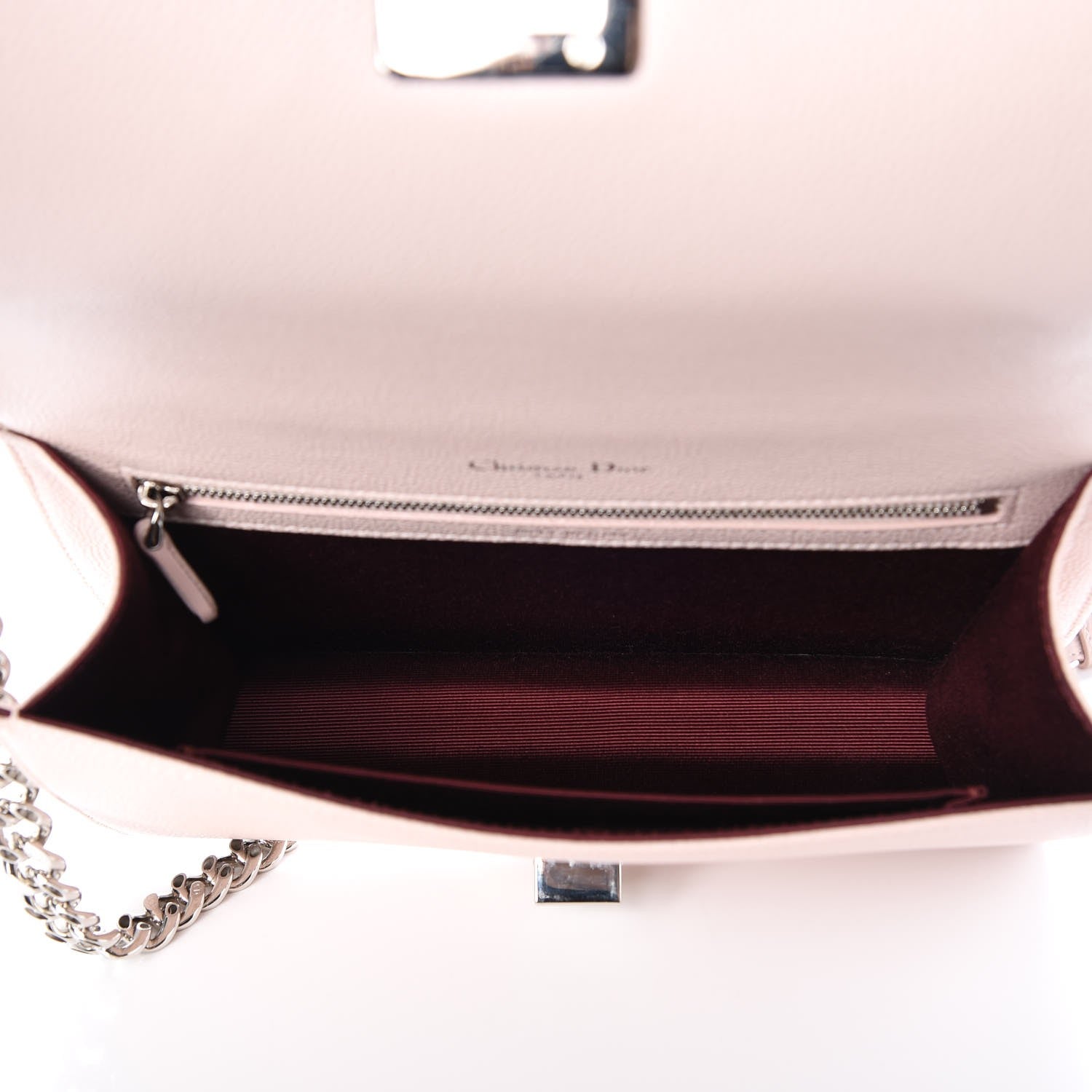 Christian Dior Grained Calfskin Cannage Medium Diorama Flap Bag Rose Poudre 6 of 8