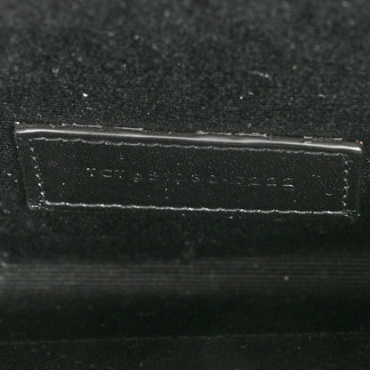 Saint Laurent Grain De Poudre Textured Mixed Matelasse Triquilt Monogram Clutch Storm 7 of 8