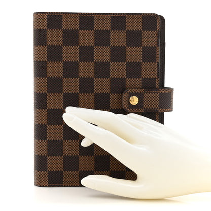 Louis Vuitton Damier Ebene Medium Ring Agenda Cover 2 of 6