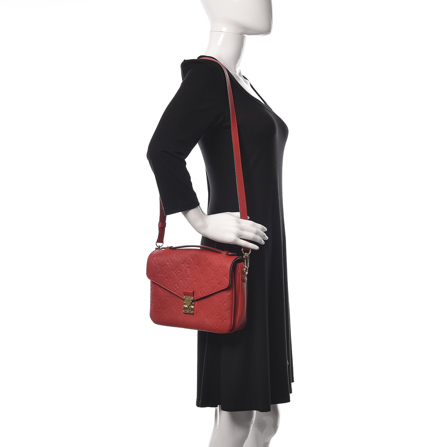 Louis Vuitton Empreinte Pochette Metis Cherry 2 of 11