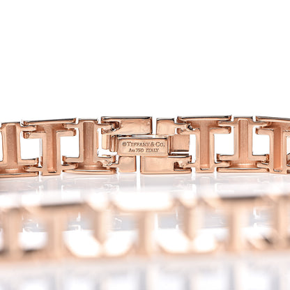 Tiffany 18K Rose Gold Narrow T True Bracelet 5 of 5